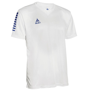 Select Player shirt S/S Pisa : White/Blue