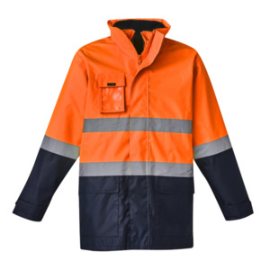 Men's Hi Vis Basic 4 In 1 Waterproof Jacket