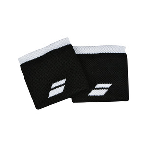 Badminton: Babolat Logo Wristband 2PK Black/White