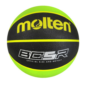Basketball: Molten BCR Rubber Basketball Black/Green - Size 5