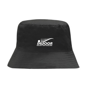 Nz Indoor Hockey: NZIH Brushed Sports Twill Bucket Hat