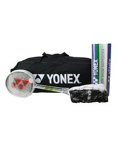 Yonex GR202 School Badminton Set 1 of 2 (20 Racq/2 Nets/1 Bag)