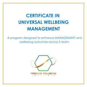 Certificate in Universal Wellbeing Management Lead Organisational Wellbeing - FR&hellip;