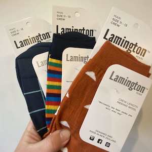 Everything: Bundle #6 - Lamington Socks Man 11-13 Crew