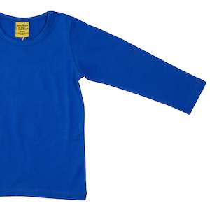 Tops: Strong Blue/Kahurangi Long Sleeve Top (4-6 years)