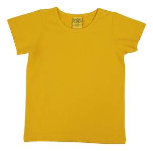 Tops: Old Gold/Kōura Short Sleeve Top (2-4 years)