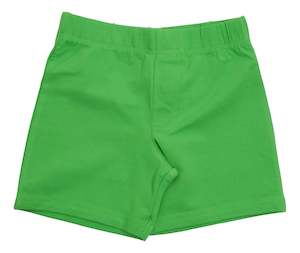 Bottoms: Classic Kākāriki Green Shorts (4-14 years)
