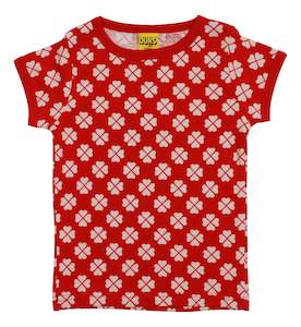 Duns Sweden More Than A Fling 1: Clover Poppy Whero Red Tee (8 - 11 years)