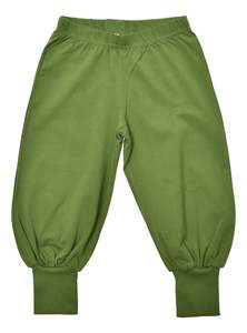 Pants Trousers Leggings: Green Treetop Baggy Pants (4-14 years)