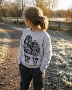 Primary School Years 5 10 Years: Ruru/Morepork (Grey Marle) Sweatshirt (2-12 years)