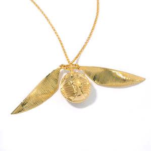 Harry Potter Fine Jewelry: Made To Order: Locket Golden Snitch Necklace