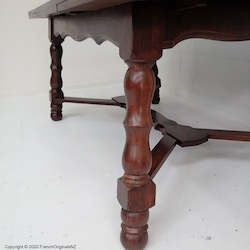 French Furniture: French Mid Century Oak Table