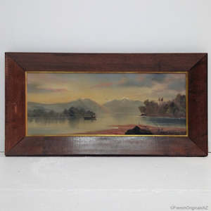 The Kiwi Corner: H T Garratt (Paul Wren) Lake Te Anau Oil Painting