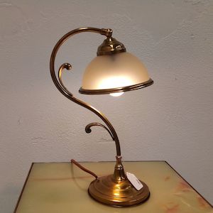 Sold: Art Deco Style Brass Desk Lamp