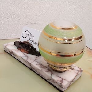 Sold: Art Deco Lamp and Card Holder.