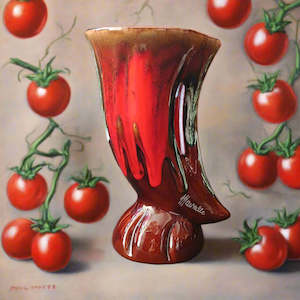 Home Decor: Provencal Glazed Pottery Horn Vase