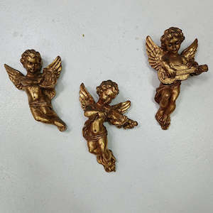 Triptych of Cherub Musicians