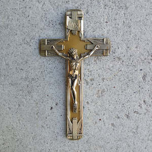 All: Art Deco Antique French Crucifix