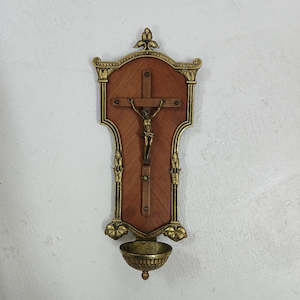 All: Brass Crucifix with Benitier.