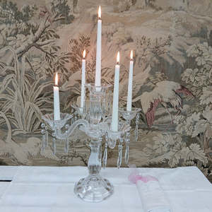 Crystal Glass Candelabra