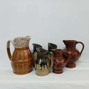 Vintage French Restaurant Wine Jugs