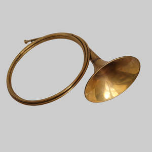 French Trompe Dauphine Brass Hunting Horn