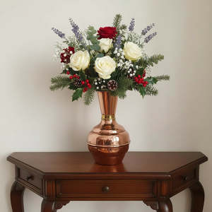 French Vintage St Leonard Copper Vase