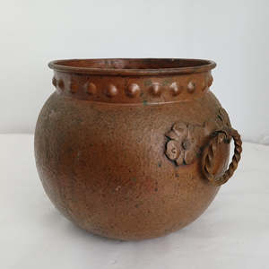 Antique French Copper Cauldron