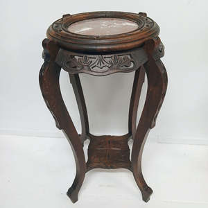 French Furniture: Louis XVI Style Marble Top Gueridon