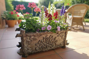 Decorative: 19th Century Cast Iron Jardiniére.