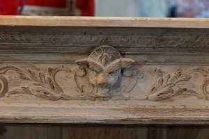 19th Century French Oak WhiteWashed Bookcase