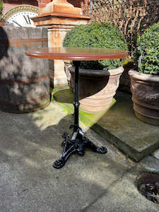 French Bistro Table ~ Wooden Top