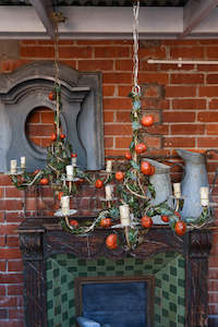 Lighting & Mirrors: Gorgeous 1950's Italian Florentine Mandarin Chandeliers