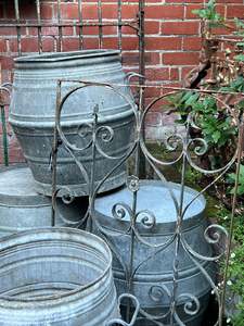 Vintage Zinc Dolly Bins