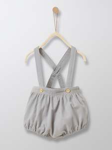 Cyrillus Paris | Girl/Boy Bloomers | 100% Cotton | Grey | 6M, 12M, 18M