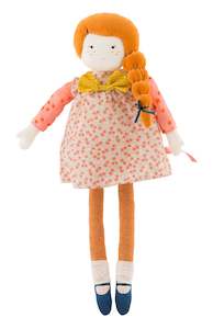 Moulin Roty | Cotton Doll | 'Les Parisiennes' Miss Colette | Size: 40cm | Age: 1+