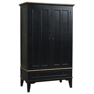 Products: French Armoire Wardrobe in Black - Saigon – Low-cost Delivery, Nationwide
