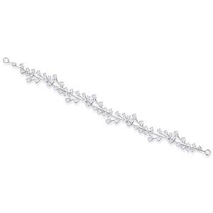 Silver Crystal Bridal Hair Vine "Cinderella"