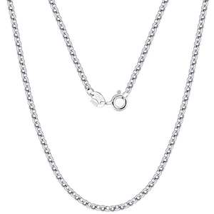 Chains: 925 Sterling Silver Rolo or Belcher Chain (Width 2mm)