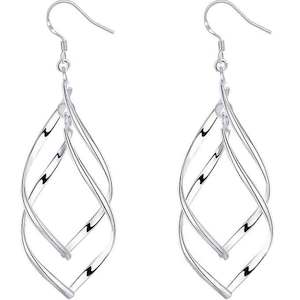 Fashion Earrings: 925 Sterling Silver Dangle Earrings "Brielle"