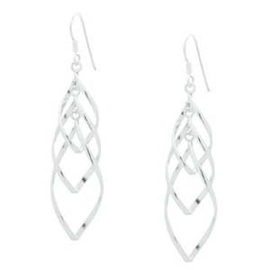 925 Sterling Silver Drop Earrings "Cascade"