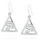 925 Sterling Silver Eye of Ra Earrings "Ra"