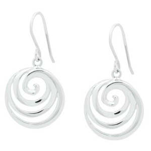 925 Sterling Silver Spiral Earrings "Mihi"