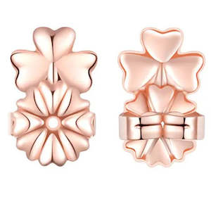 Rose Gold: 1 Pair Rose-Gold Earring Back Lifters