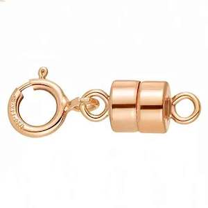 Rose-Gold Magnetic Clasp with Spring Clasp (15mm)