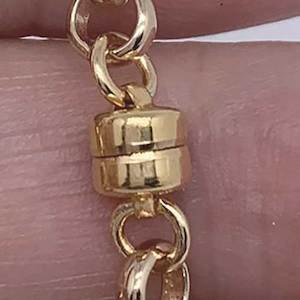 Custom Made: Custom attachment of 22K Gold Filled magnetic clasp 15mm