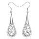 Silver Filigree Teardrop Earring "Cairo"