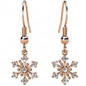 Rose-Gold Crystal Star Shaped Earrings "Astra"