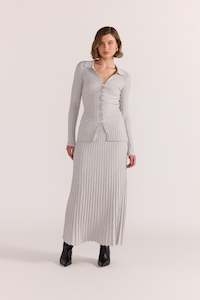 MARLOW RIBBED POLO TOP