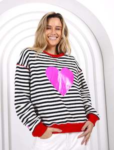 JULY / AUGUST PRE ORDER  - HEART SWEATER